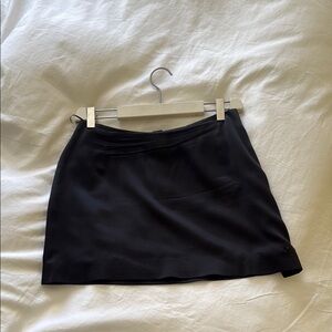 Peter Do Black Silk Mini Skirt